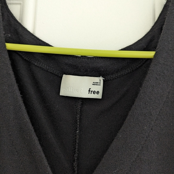 Aritzia Black Buttoned Tie Waist Tank Jumpsuit Size S - Picture 4 of 4